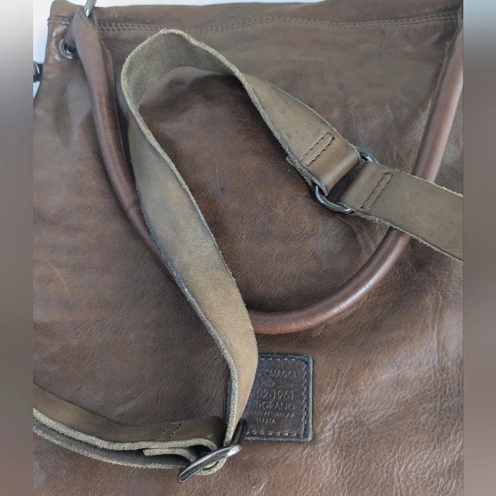 Campomaggi Brown Leather Bag Crossbody Messenger Hobo